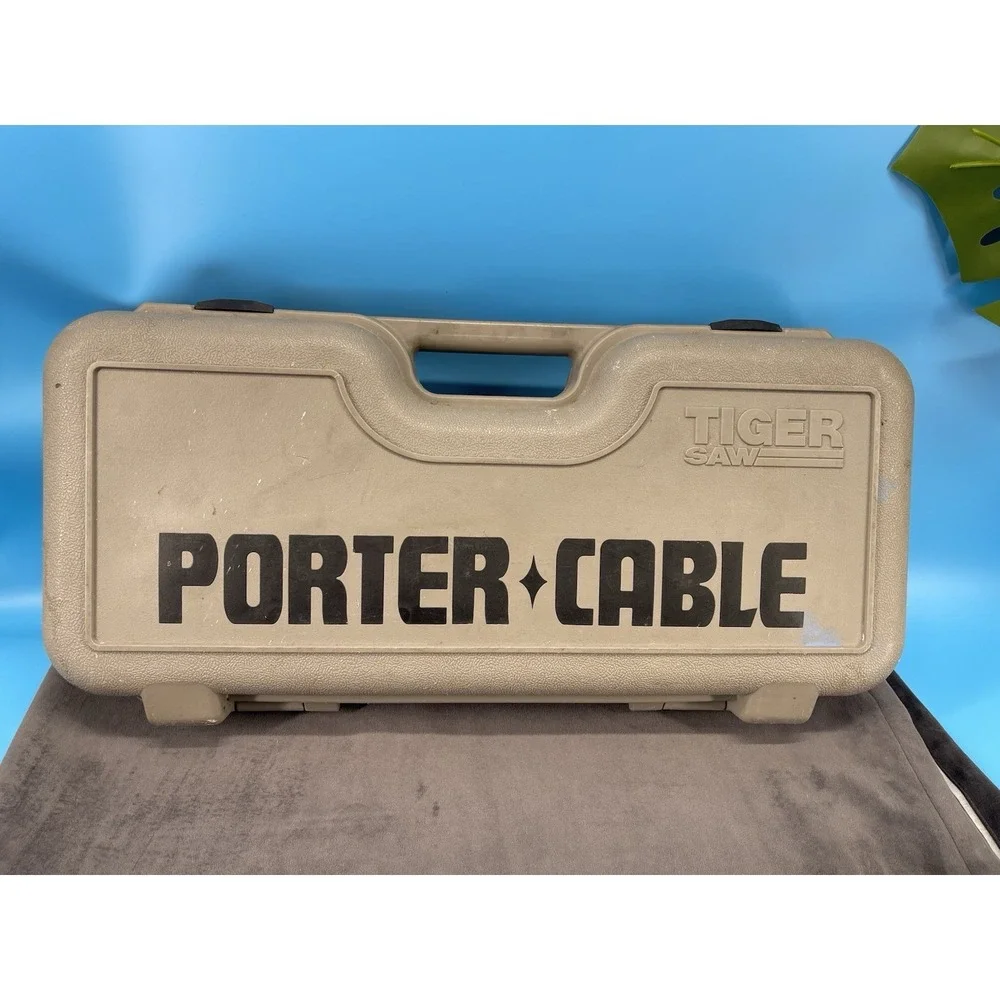 Porter Cable Tiger Saw 738 Reciprocating Saw w/ Case + 4 Milwaukee Blades